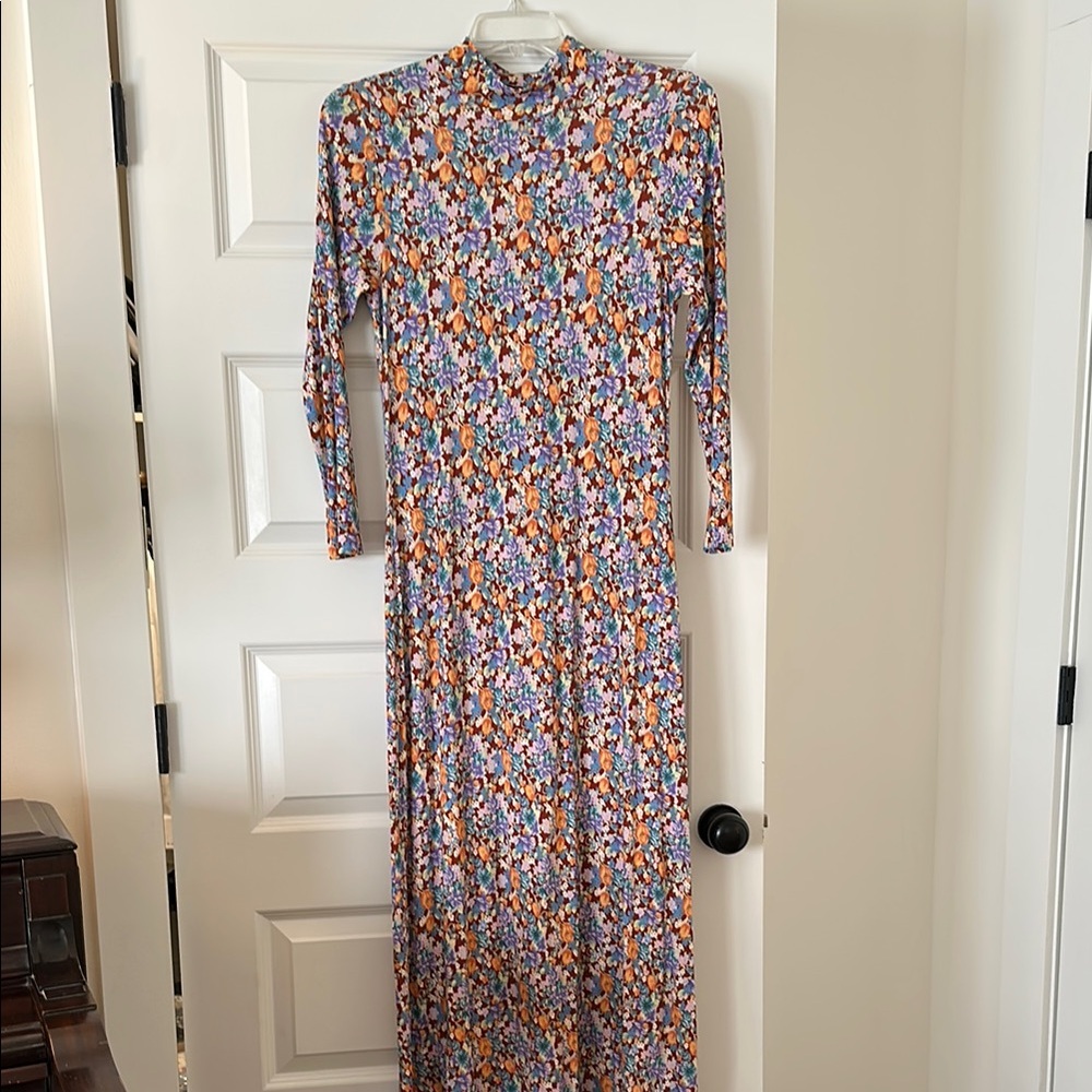 Floral Long Sleeve Maxi Dress